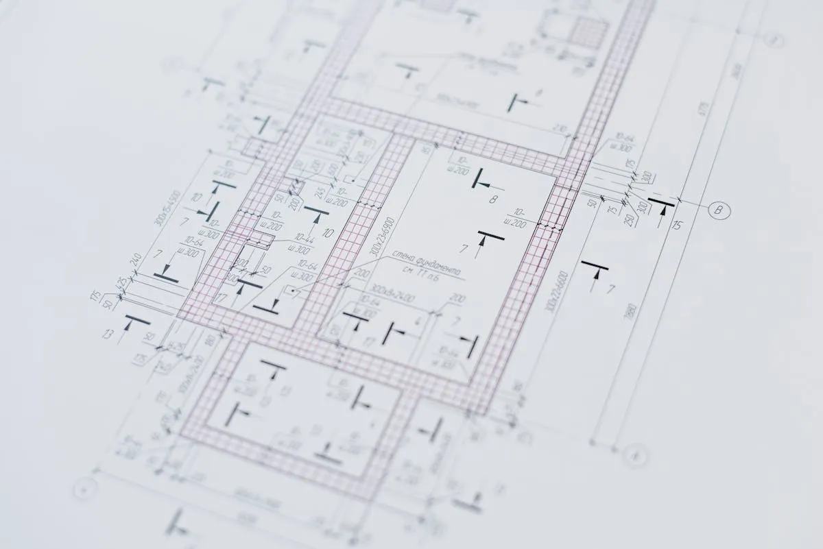 Architectural blueprints and design plans