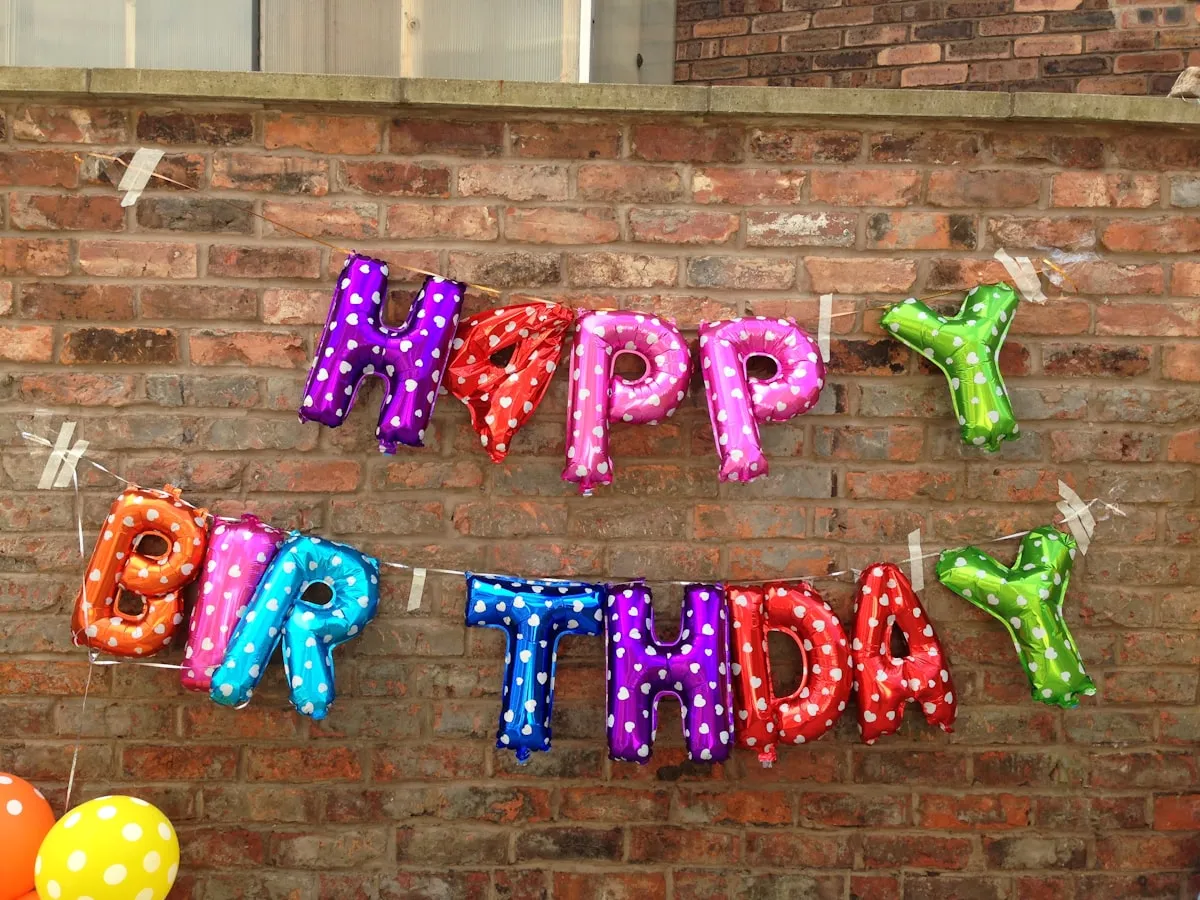 Birthday party celebration with decorations