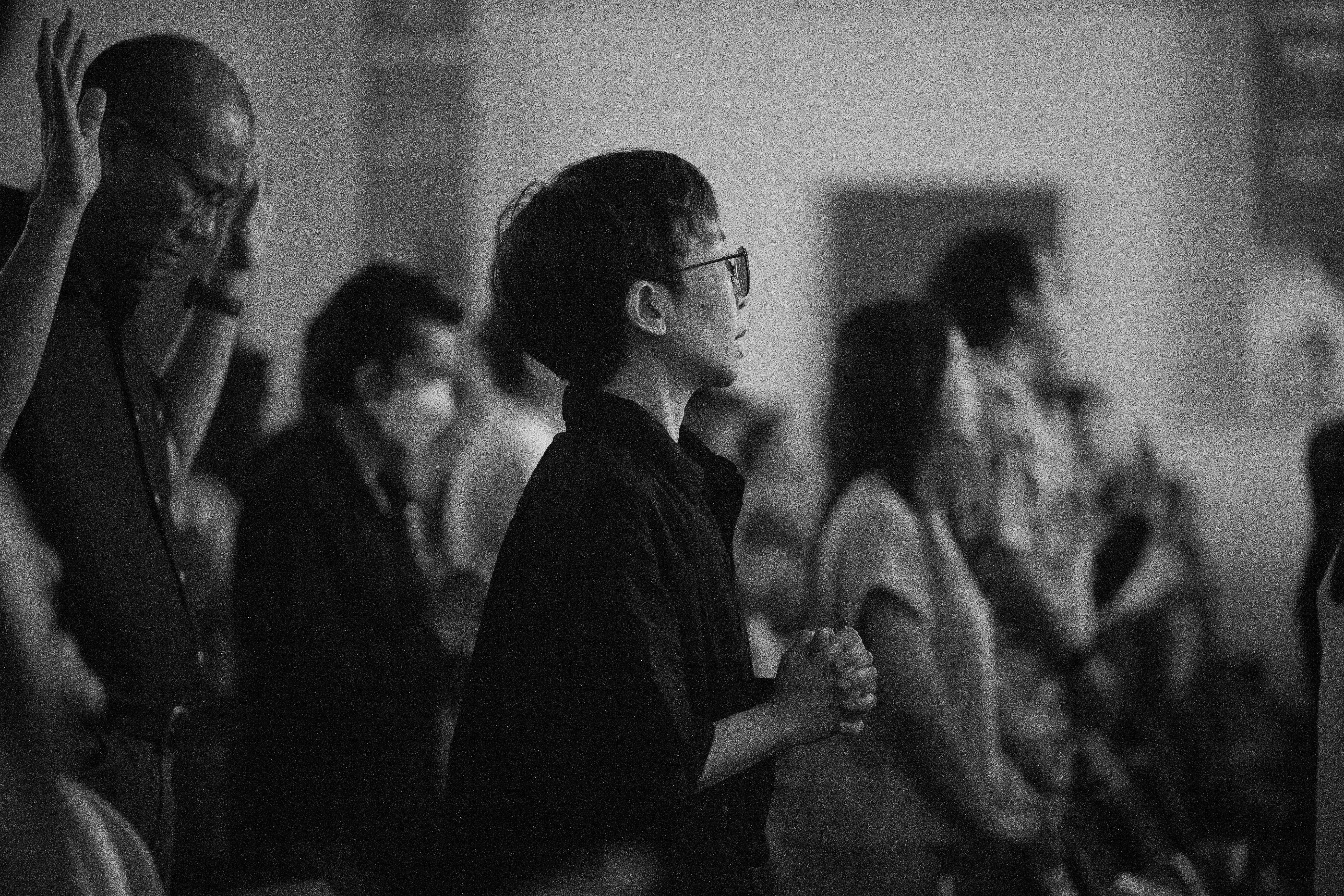 Congregation at worship