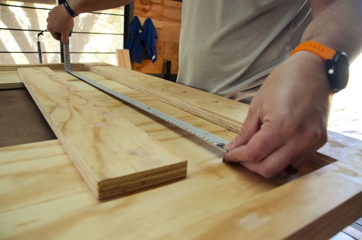 Student working on woodwork project