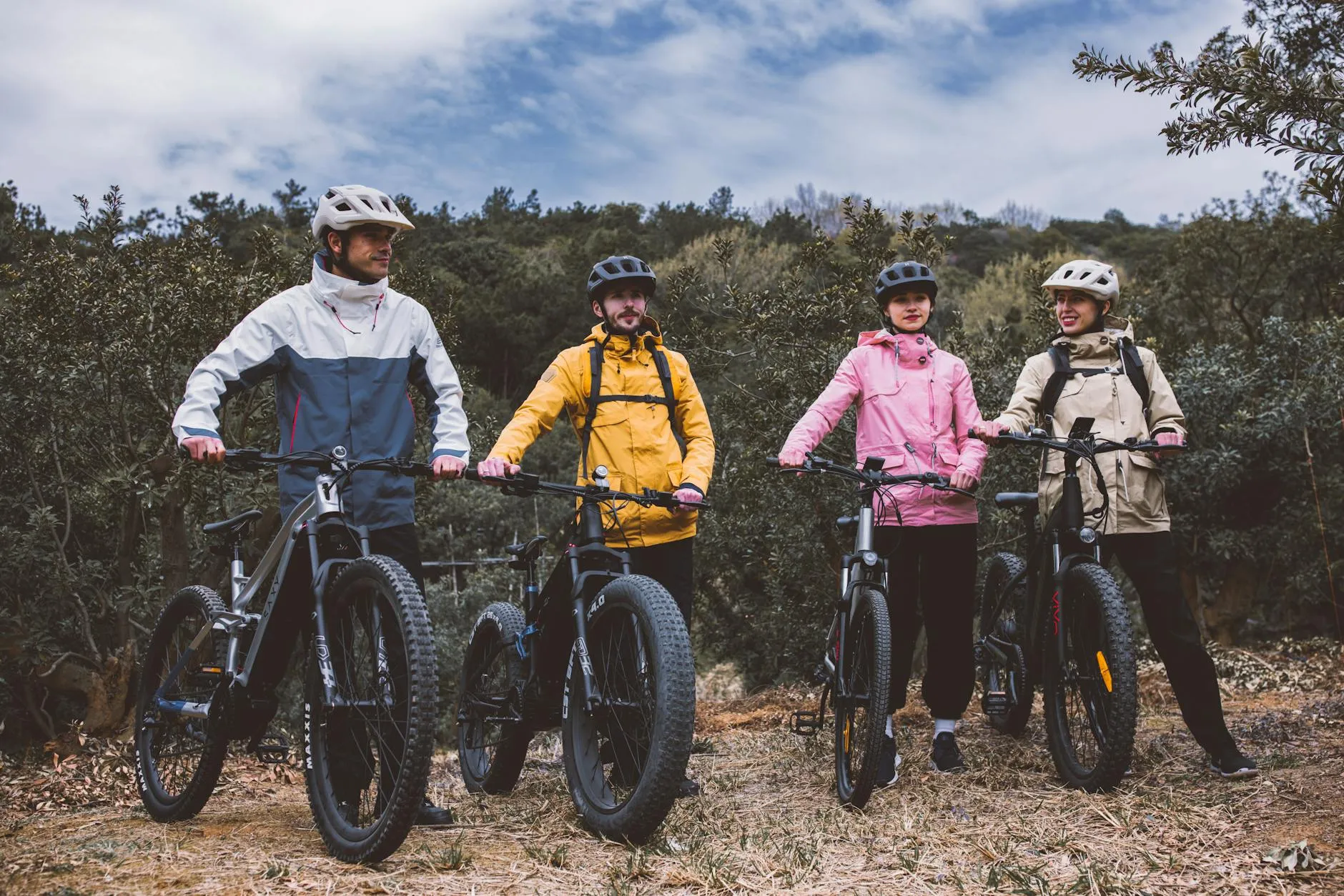 Mountain biking group