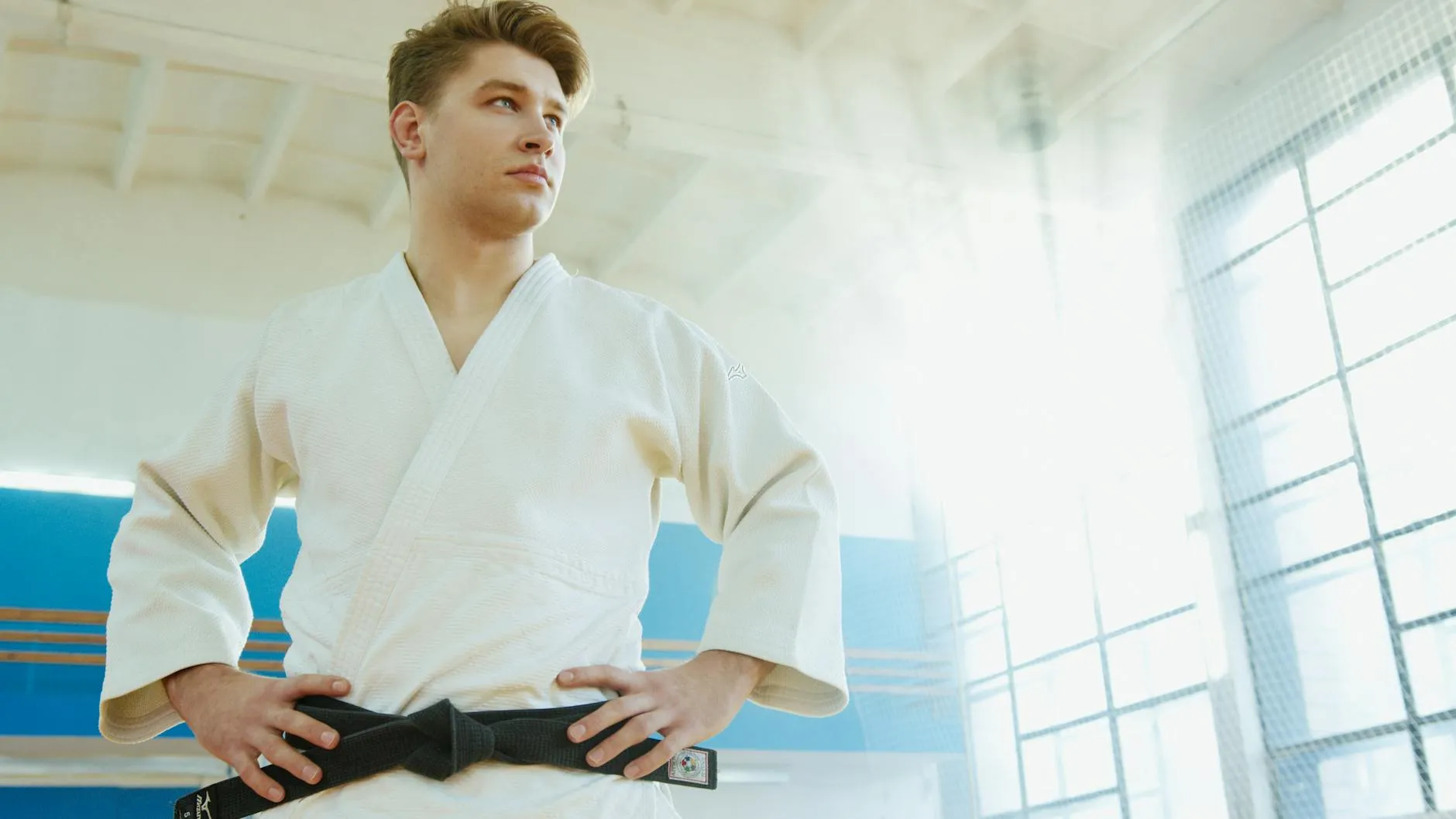Karate training session