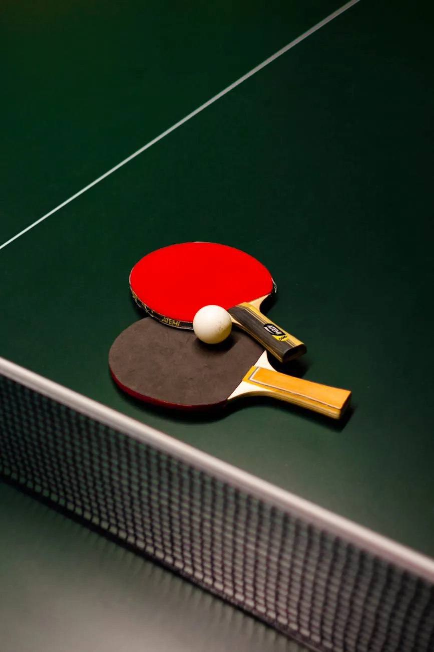 Table tennis paddles and ball