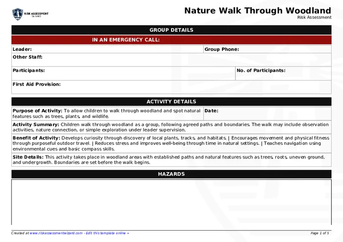 Preview of Nature Walk Through Woodland