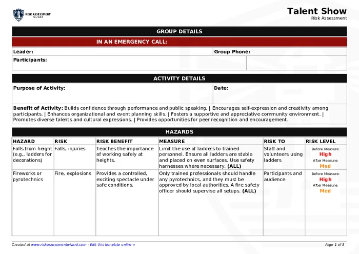 Preview of Talent Show