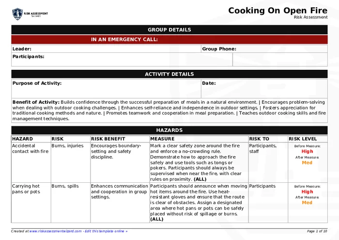 Preview of Cooking on Open Fire
