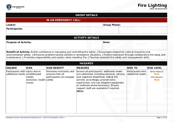 Preview of Fire Lighting