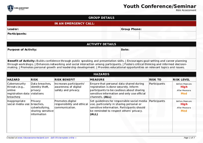 Preview of Youth Conference/Seminar