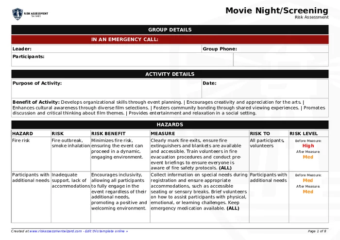 Preview of Movie Night/Screening
