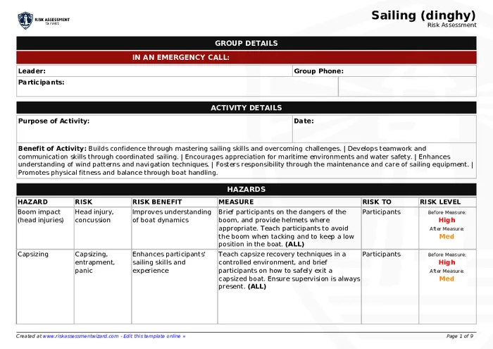 Preview of Sailing (dinghy)