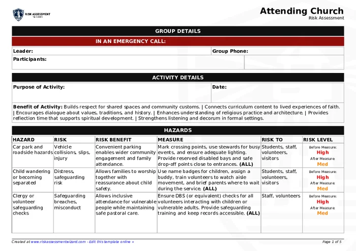 Preview of Attending Church