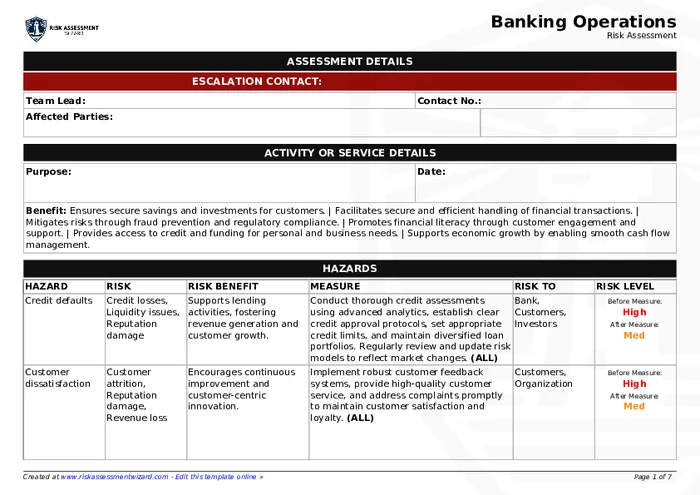 Preview of Banking Operations