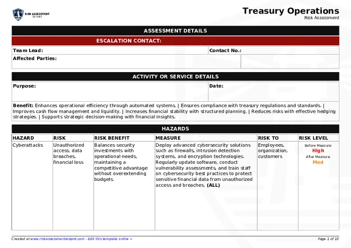 Preview of Treasury Operations