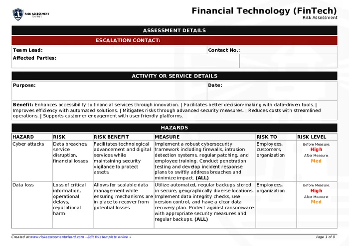 Preview of Financial Technology (FinTech)