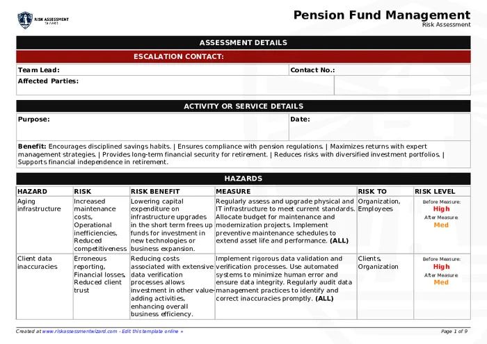 Preview of Pension Fund Management