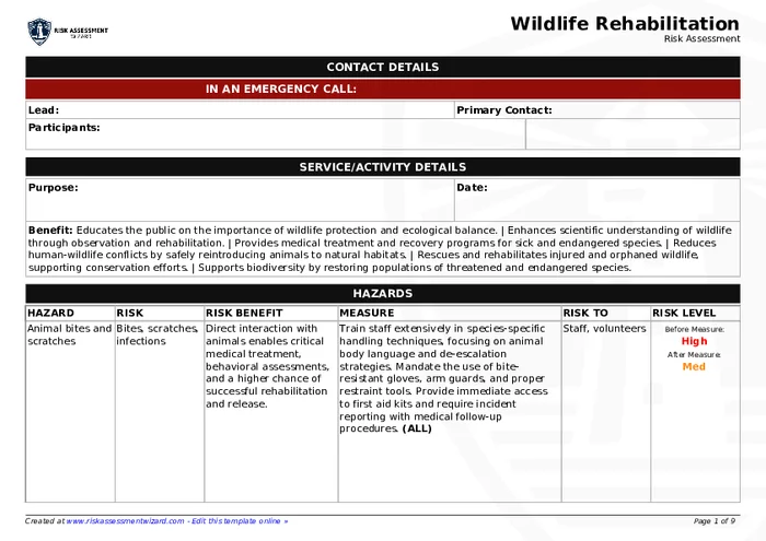 Preview of Wildlife Rehabilitation