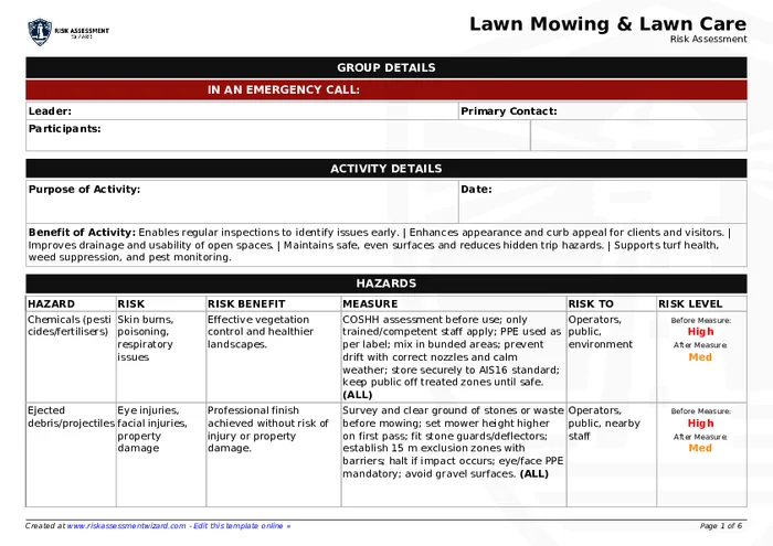 Preview of Lawn Mowing & Lawn Care