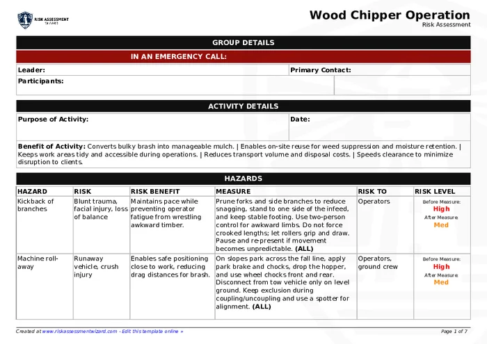 Preview of Wood Chipper Operation