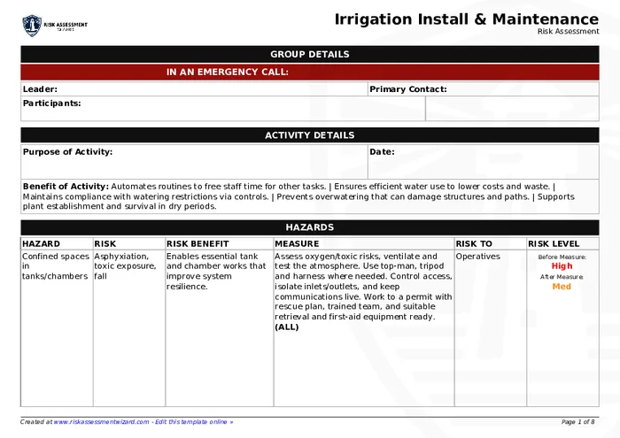 Preview of Irrigation Install & Maintenance
