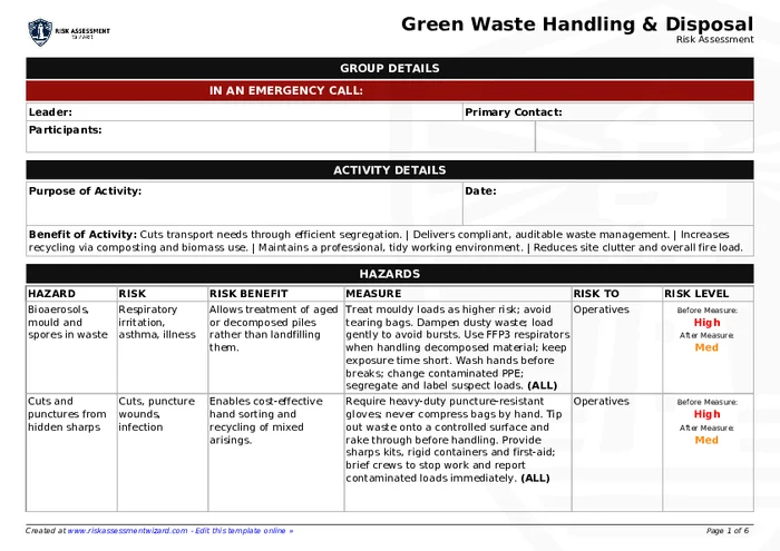 Preview of Green Waste Handling & Disposal