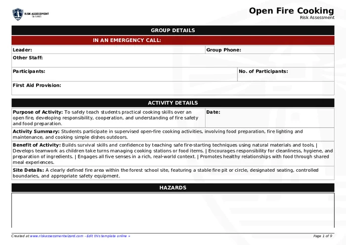 Preview of Open Fire Cooking