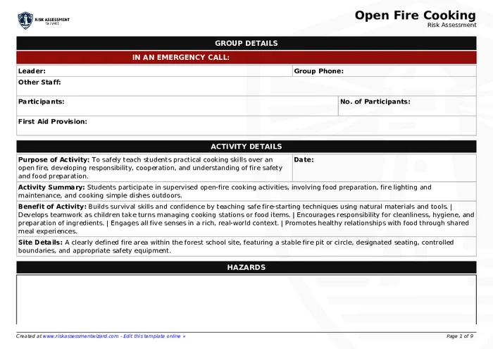Preview of Open Fire Cooking